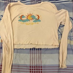 PacSun long sleeve crop top